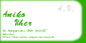 aniko uher business card